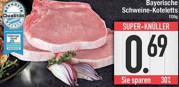 Bayerische Schweine-Koteletts 100g