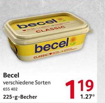Becel - verschiedene Sorten 225-g-Becher