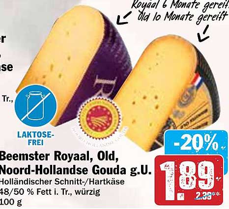 Beemster Royaal, Old, Nord-Hollandse Gouda g.U.