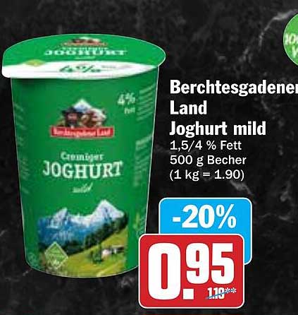 Berchtesgadener Land Joghurt mild 500 g