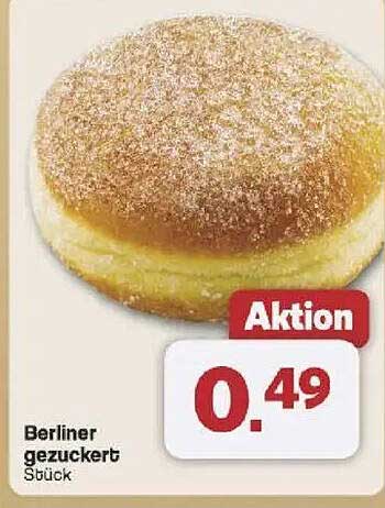 Berliner gezuckert Stück