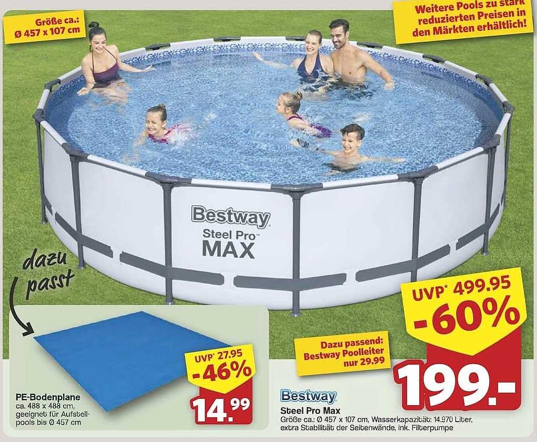 Bestway Steel Pro Max Aufstellpool mit Zubehör
