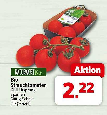 Bio Strauchtomaten 500-g-Schale