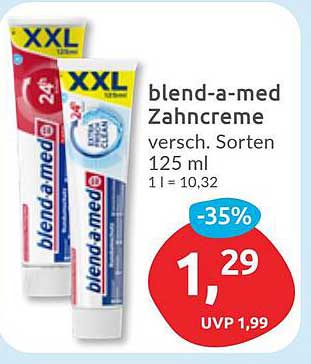 blend-a-med Zahnpasta 125 ml – jetzt zum Vorteilspreis