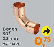 Bogen 90° 15 mm
