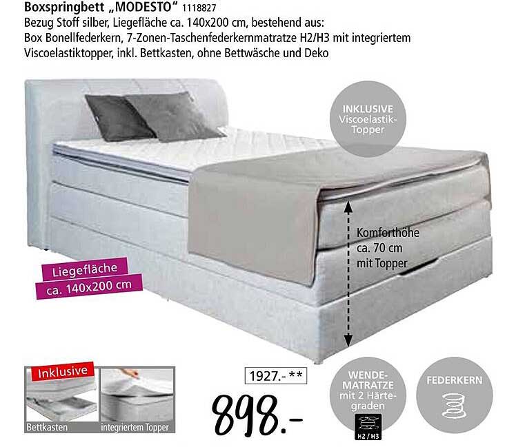 Boxspringbett „MODESTO“
