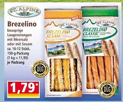 Brezelino – Knusprige Laugenstangen mit Meersalz