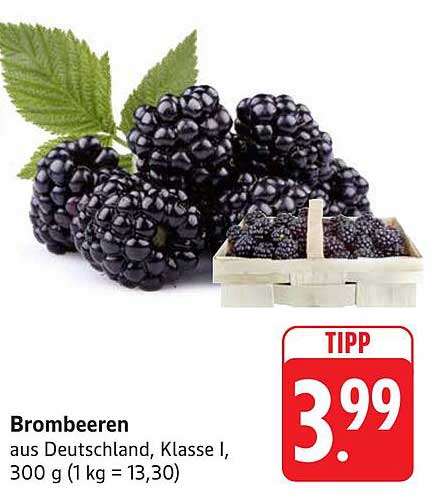 Brombeeren aus Deutschland, Klasse I, 300 g