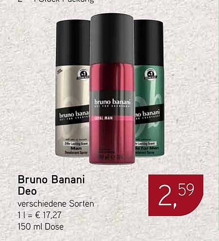 Bruno Banani Deo – verschiedene Sorten