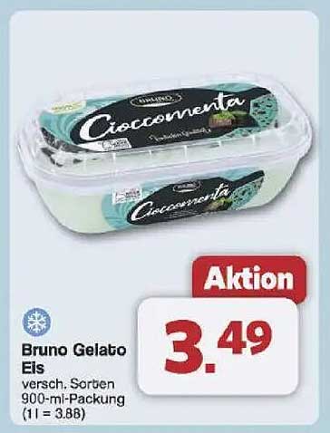 Bruno Gelato Eis - verschiedene Sorten, 900-ml-Packung
