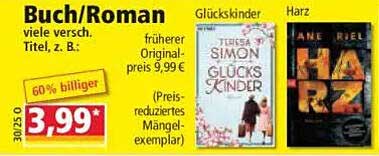 Buch/Roman, z. B. 'Glückskinder' von Teresa Simon
