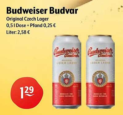 Budweiser Budvar Original Czech Lager