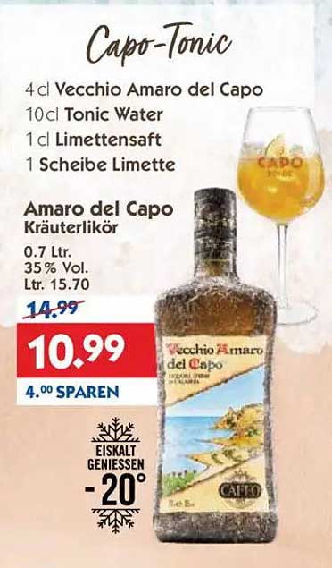 Capo-Tonic – Vecchio Amaro del Capo Kräuterlikör