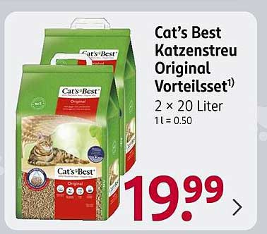 Cat's Best Katzenstreu Original Vorteilsset 2 x 20 Liter