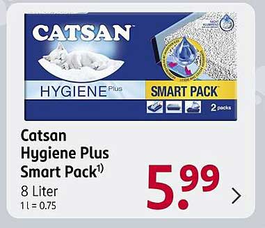 Catsan Hygiene Plus Smart Pack 8 Liter