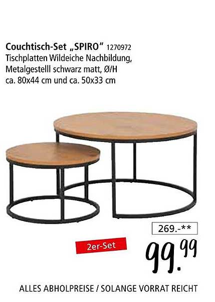 Couchtisch-Set „SPIRO“