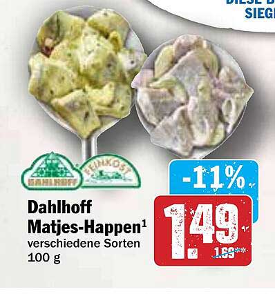 Dahlhoff Matjes-Happen verschiedene Sorten 100 g