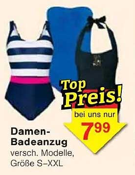 Damen-Badeanzug, verschiedene Modelle, Größe S-XXL
