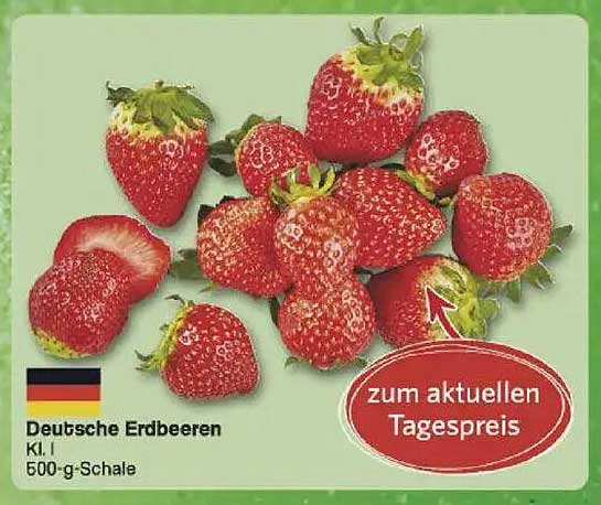 Deutsche Erdbeeren Kl. I 500-g-Schale