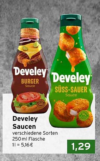 Develey Saucen verschiedene Sorten 250 ml Flasche