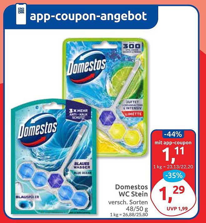 Domestos WC Stein - verschiedene Sorten