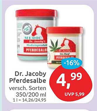 Dr. Jacoby Pferdesalbe - verschiedene Sorten 350/200 ml