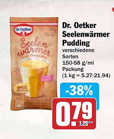 Dr. Oetker Seelenwärmer Pudding