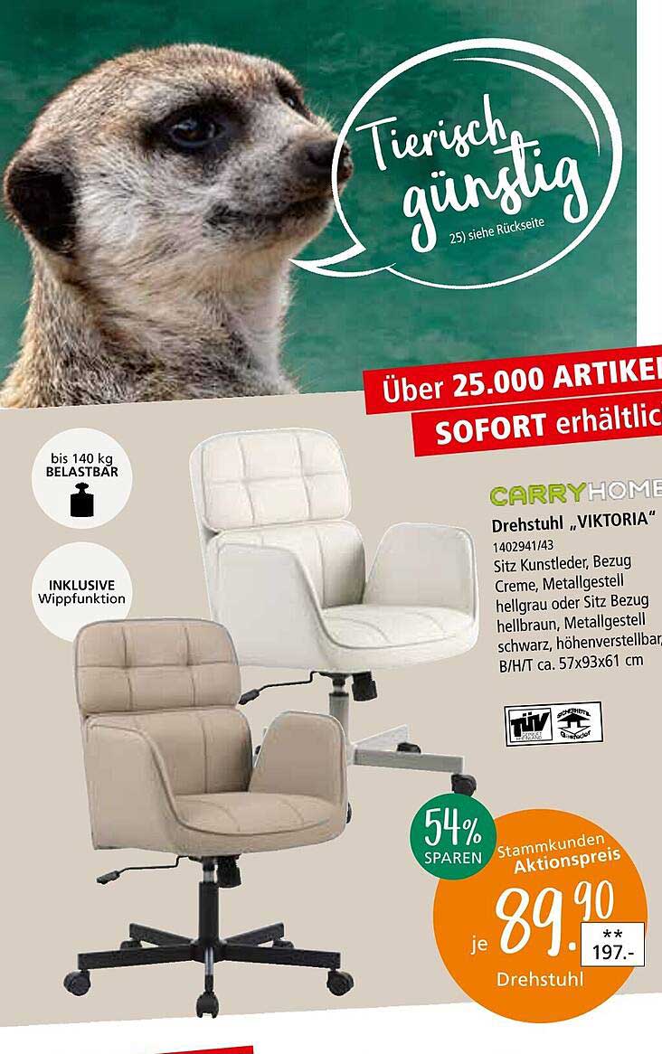 Drehstuhl "VIKTORIA" von CarryHome