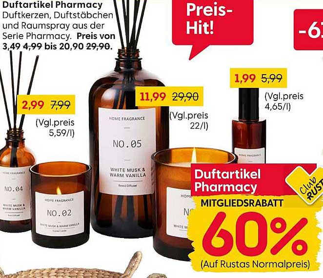 Dufterlebnis aus der Serie Pharmacy: Duftkerzen, Duftstäbchen und Raumspray