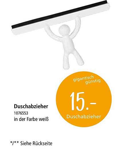 Duscheabzieher in Weiß
