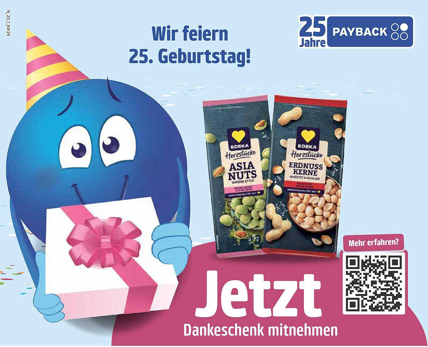 EDEKA Herzstücke Asia Nuts und Erdnuss Kerne - 25 Jahre PAYBACK Jubiläum