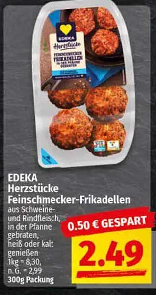 EDEKA Herzstücke Feinschmecker-Frikadellen 300g