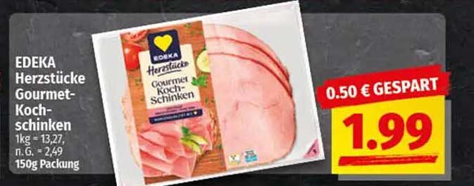 EDEKA Herzstücke Gourmet-Kochschinken 150g
