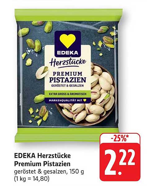 EDEKA Herzstücke Premium Pistazien, 150 g