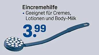 Eincremehilfe - Geeignet für Cremes, Lotionen und Body-Milk