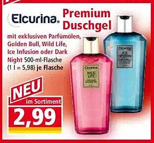 Elcurina Premium Duschgel 500 ml - Neu im Sortiment