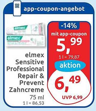 elmex Sensitive Professional Repair & Prevent Zahnpasta 75 ml