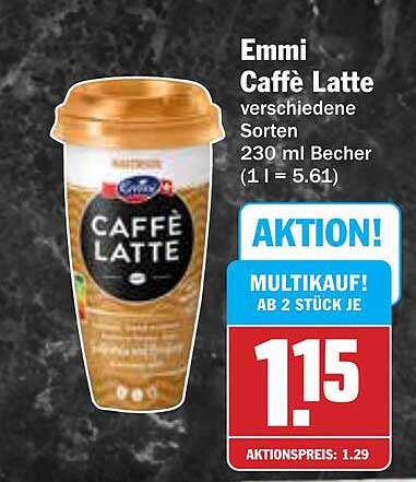Emmi Caffè Latte verschiedene Sorten 230 ml Becher