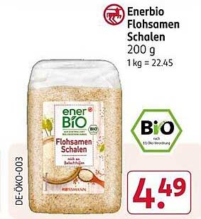 Enerbio Flohsamen Schalen 200 g
