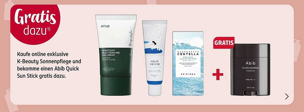 Exklusive K-Beauty Sonnenpflege von Anua und gratis Abib Quick Sun Stick