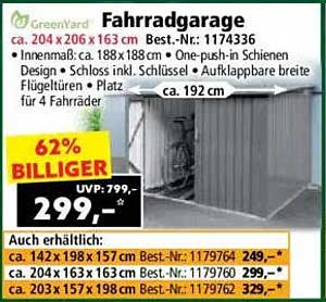 Fahrradgarage GreenYard – der perfekte Schutz für Ihre Fahrräder