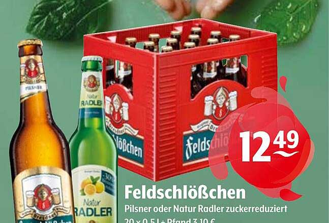 Feldschlößchen Pilsner oder Natur Radler reduziert