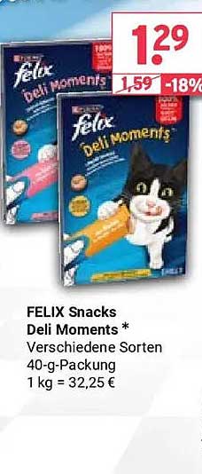 FELIX Snacks Deli Moments - Verschiedene Sorten