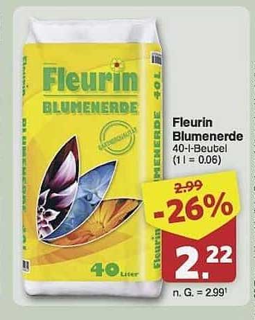 Fleurin Blumenerde 40-l-Beutel - hochwertig für Ihre Pflanzen