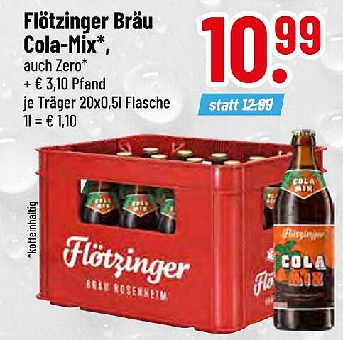 Flötzinger Bräu Cola-Mix* - Auch Zero!