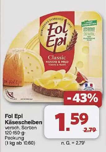 Fol Epi Käsescheiben versch. Sorten 120-150 g