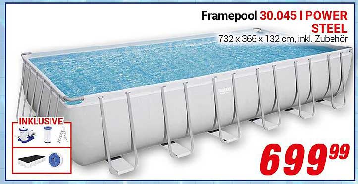 Framepool 30.045 I POWER STEEL 732 x 366 x 132 cm, inkl. Zubehör