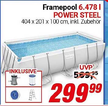 Framepool POWER STEEL 6.478 l – 404 x 201 x 100 cm, inkl. Zubehör