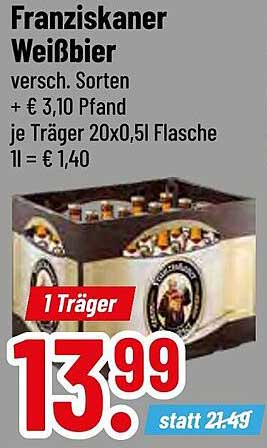 Franziskaner Weißbier – Verschiedene Sorten