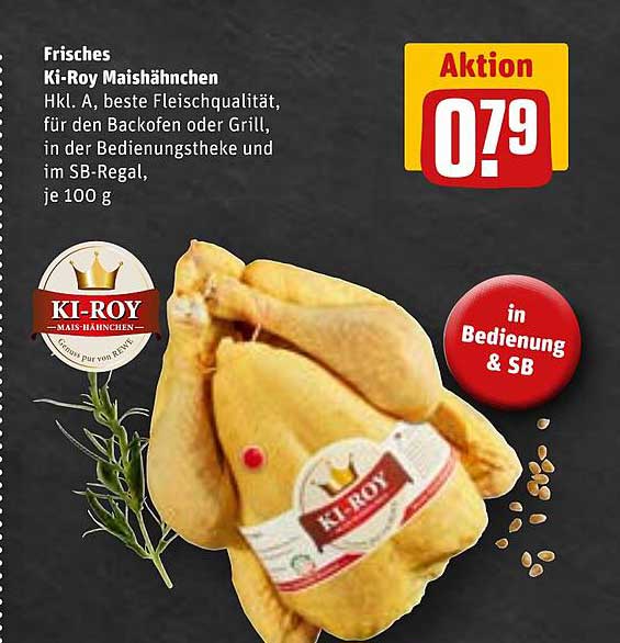 Frisches Ki-Roy Maishähnchen Hkl. A